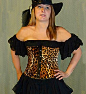 Woman In Leopard Print Corset