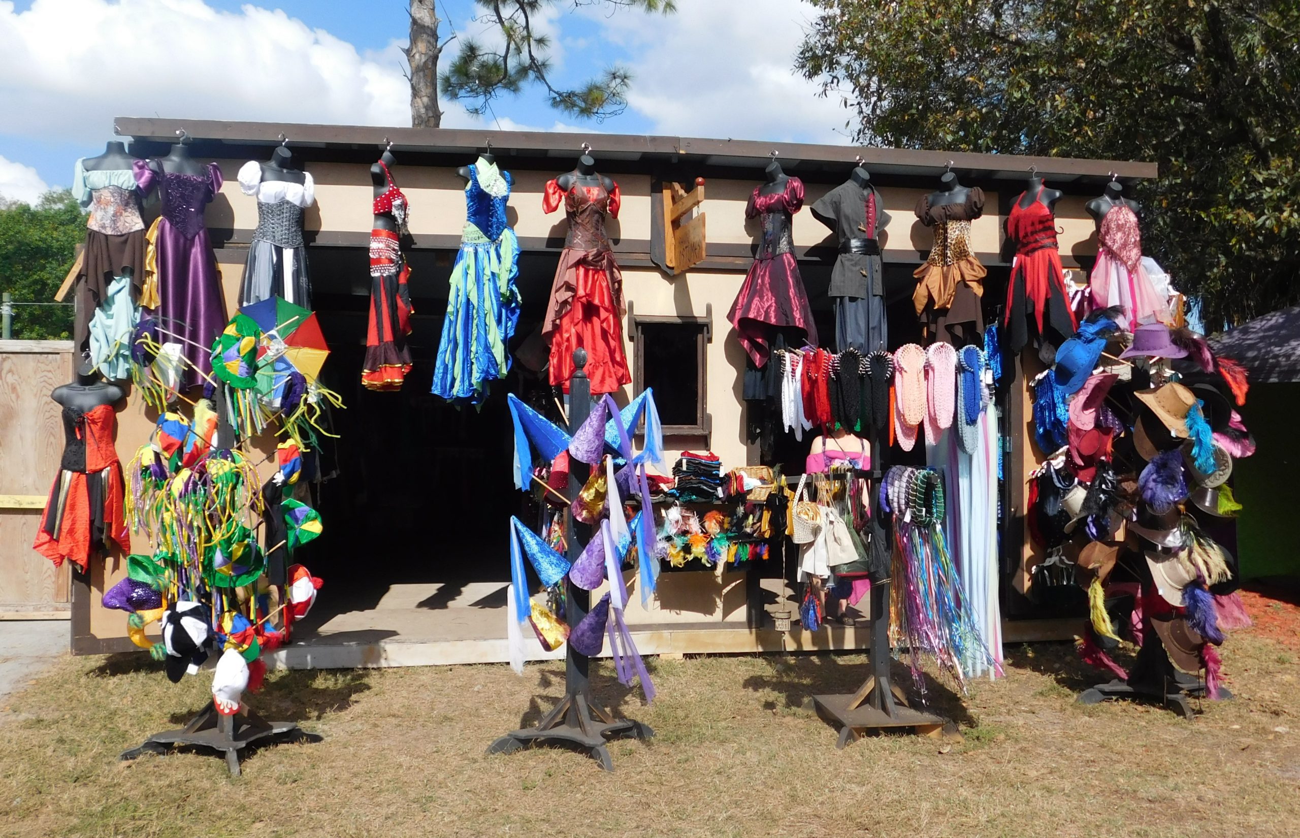 Display of Medieval Outfits And Hats