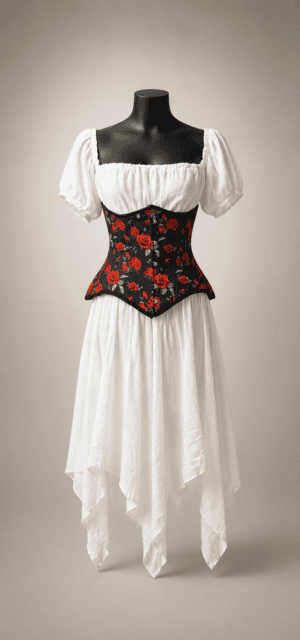 crimson bloom corset