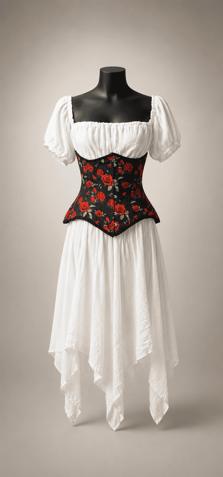 Crimson Bloom Corset